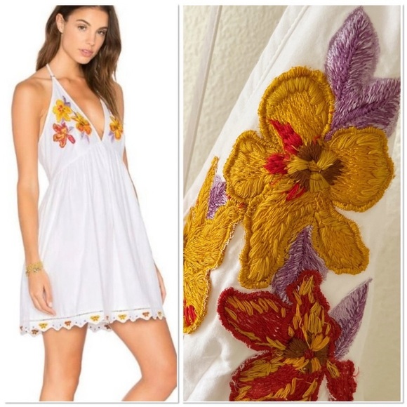Free People Love and Flowers Dress in White - Picture 2 of 16